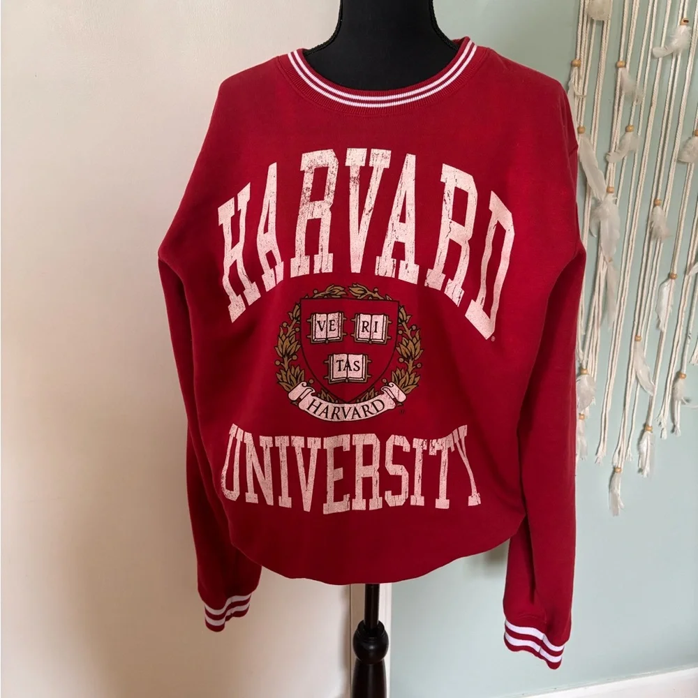 Vintage Harvard University Red Sweatshirt XL - Picture 2 of 8